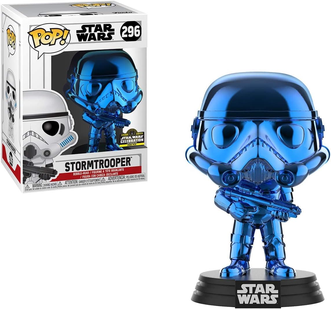 Funko Pop! Vinyl: Star Wars - Stormtrooper (Blue/Chrome) - Star Wars Celebration