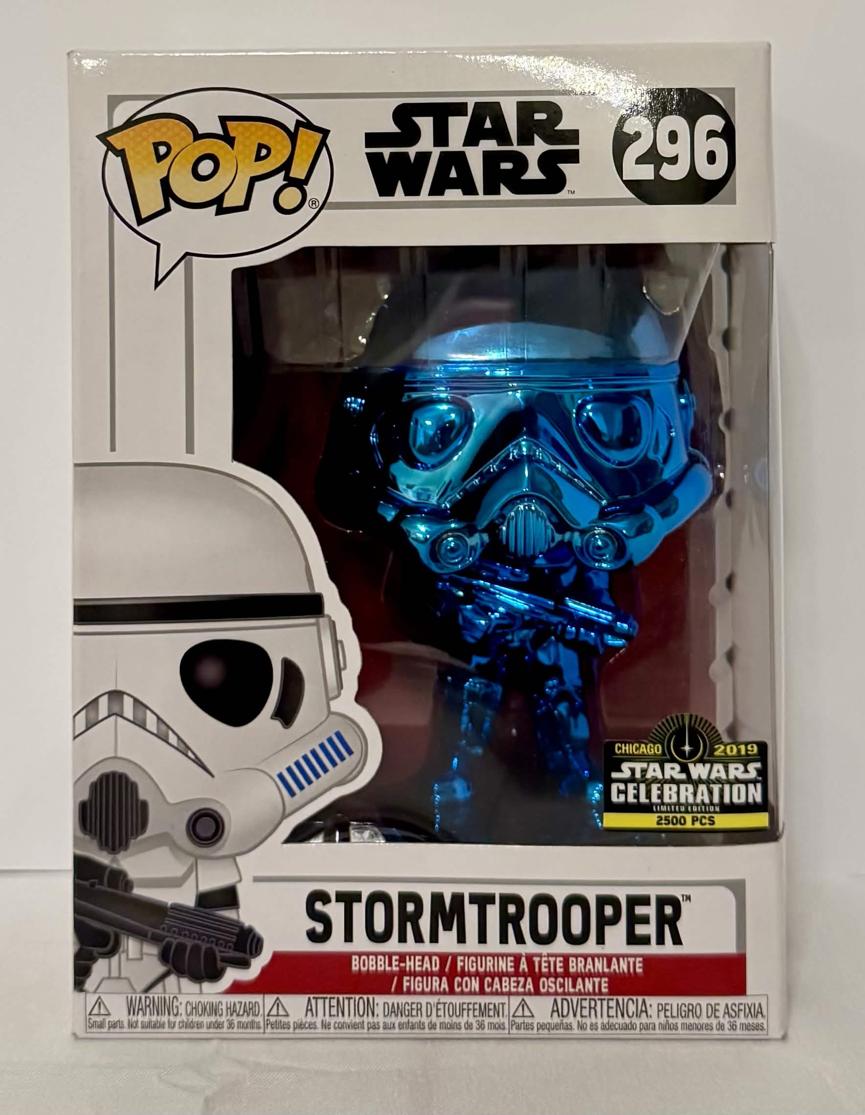 Funko Pop! Vinyl: Star Wars - Stormtrooper (Blue/Chrome) - Star Wars Celebration VLT-6ATNVAJY